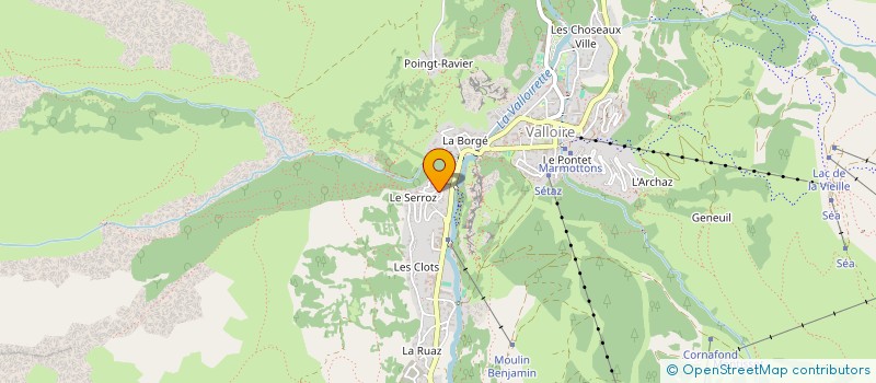 localisation de l'entreprise MONSIEUR TONY MARTIN  VALLOIRE