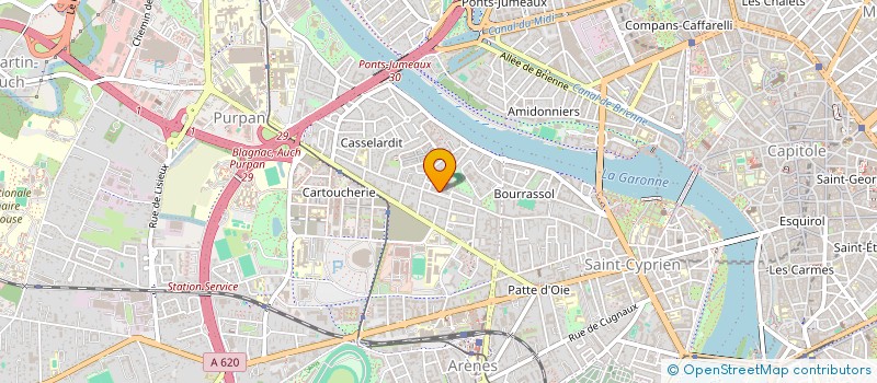 localisation de l'entreprise MONSIEUR TONY MARTIN à TOULOUSE