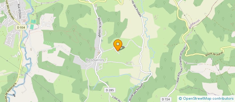 localisation de l'entreprise MONSIEUR TONY MARTINS  BOSDARROS