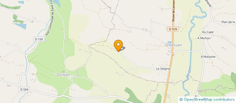 localisation de l'entreprise MONSIEUR TONY MASET  ORBESSAN