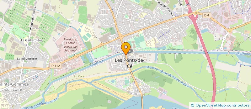 localisation de l'entreprise MONSIEUR TONY MATHIEU à LES PONTS-DE-CE