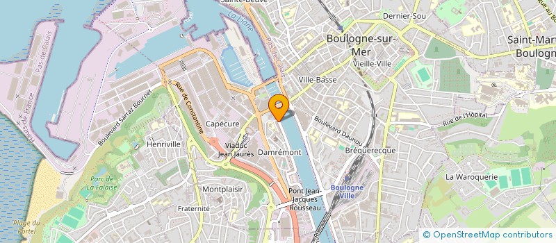 localisation de l'entreprise MONSIEUR TONY MATRINGHEN  BOULOGNE-SUR-MER