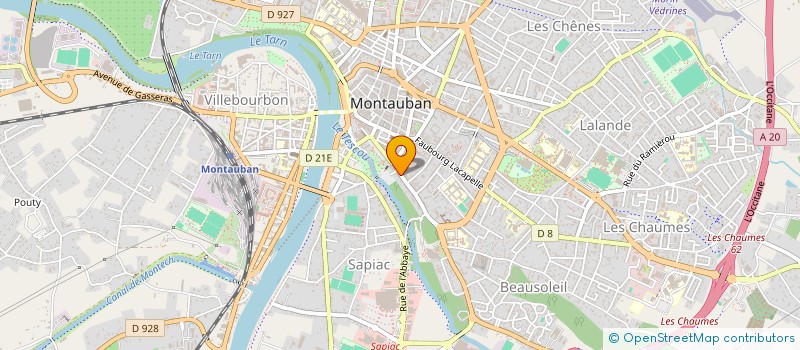 localisation de l'entreprise MONSIEUR TONY MAUGIN  MONTAUBAN
