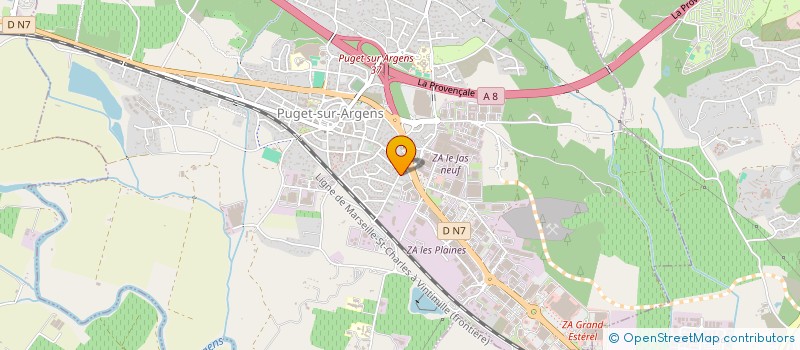 localisation de l'entreprise MONSIEUR TONY MAUROY  PUGET-SUR-ARGENS