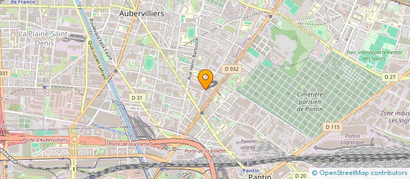 localisation de l'entreprise MONSIEUR TONY MENDY  AUBERVILLIERS