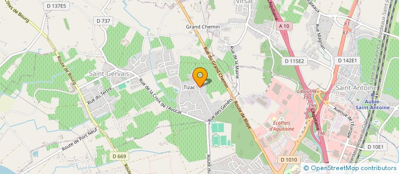 localisation de l'entreprise MONSIEUR TONY MERLET  SAINT GERVAIS