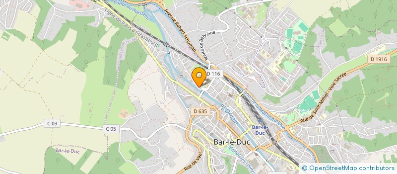 localisation de l'entreprise MONSIEUR TONY METZGER à BAR-LE-DUC