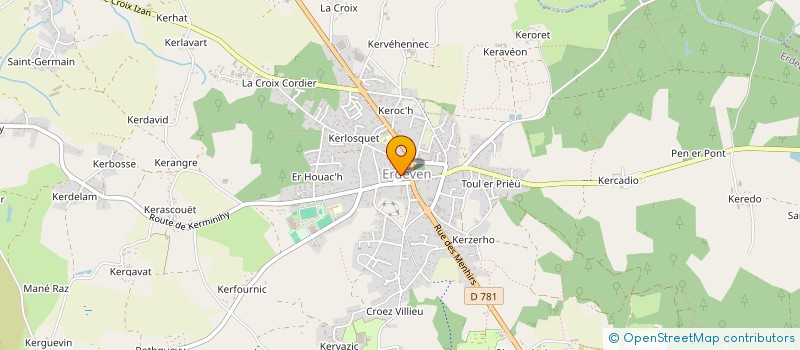 localisation de l'entreprise MONSIEUR TONY MICHELET  ERDEVEN