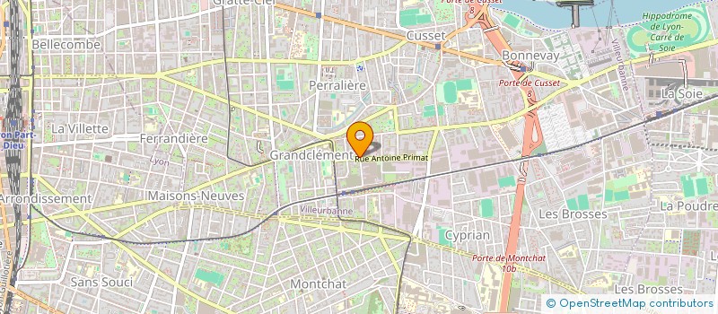 localisation de l'entreprise MONSIEUR TONY MONTOYA  VILLEURBANNE