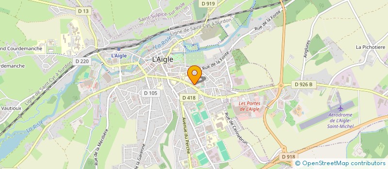 localisation de l'entreprise MONSIEUR TONY MORDON à L'AIGLE
