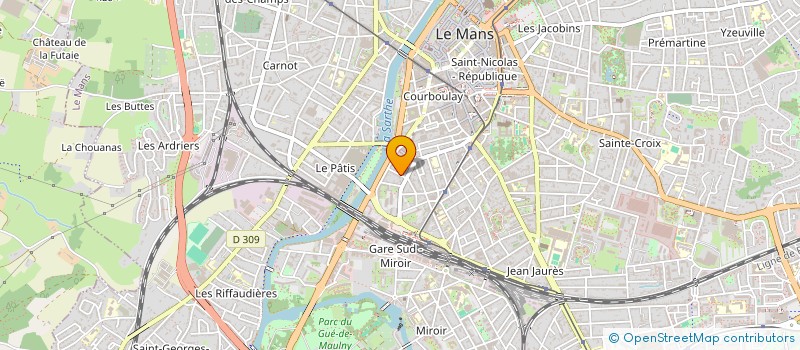 localisation de l'entreprise MONSIEUR TONY MORELLO  LE MANS