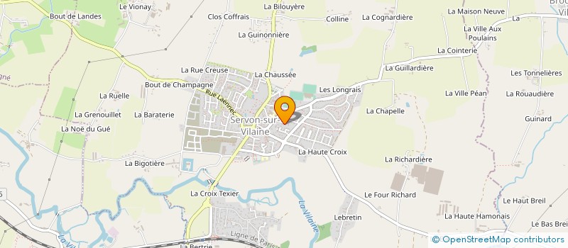 localisation de l'entreprise MONSIEUR TONY MORICE  SERVON-SUR-VILAINE