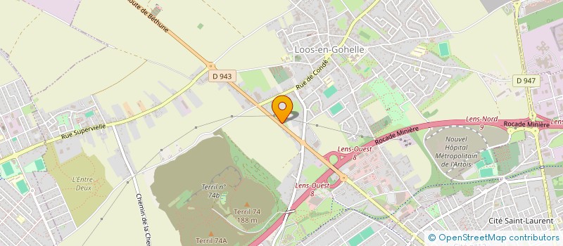 localisation de l'entreprise MONSIEUR TONY MULLER  LOOS-EN-GOHELLE