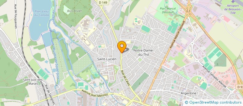 localisation de l'entreprise MONSIEUR TONY NACHBAUER  BEAUVAIS