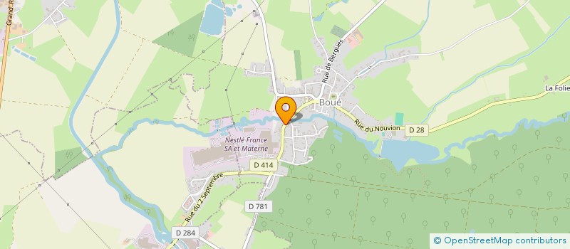 localisation de l'entreprise MONSIEUR TONY NOMINE  BOUE