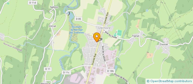 localisation de l'entreprise MONSIEUR TONY PADE  IZERNORE