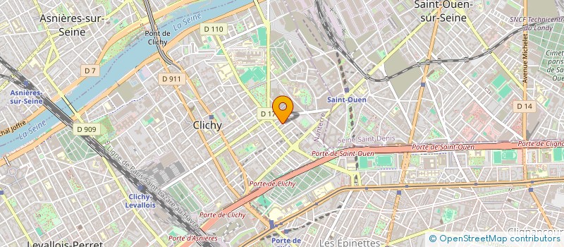 localisation de l'entreprise MONSIEUR TONY PANIS  CLICHY