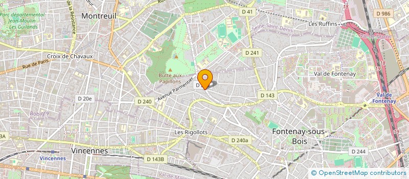 localisation de l'entreprise MONSIEUR TONY PARISI à FONTENAY-SOUS-BOIS