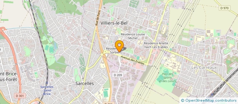 localisation de l'entreprise MONSIEUR TONY PASSERY  VILLIERS-LE-BEL