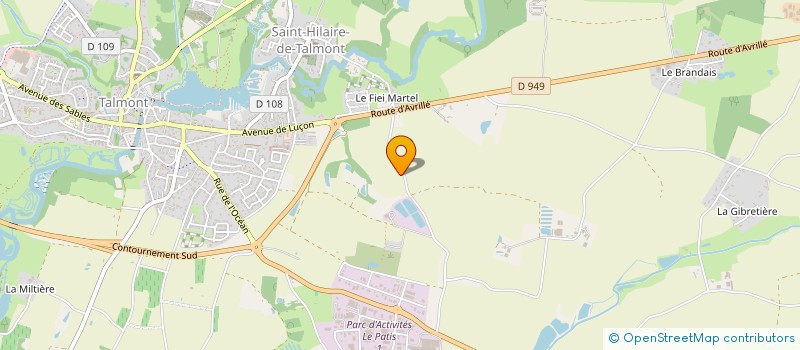 localisation de l'entreprise MONSIEUR TONY PATISSIER  TALMONT-SAINT-HILAIRE