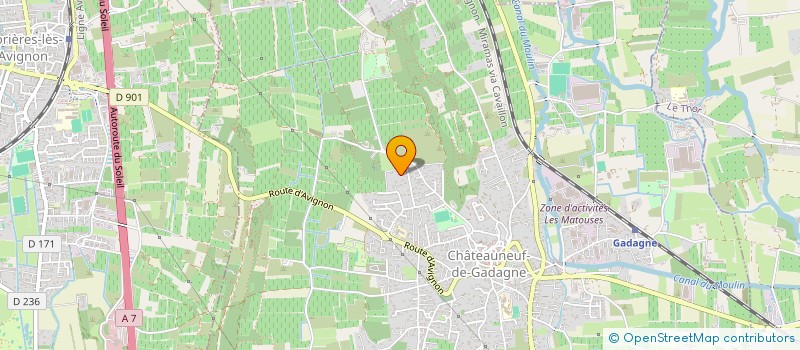 localisation de l'entreprise MONSIEUR TONY PEREIRA  CHATEAUNEUF-DE-GADAGNE