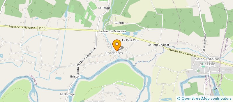 localisation de l'entreprise MONSIEUR TONY PEREIRA  PORCHERES