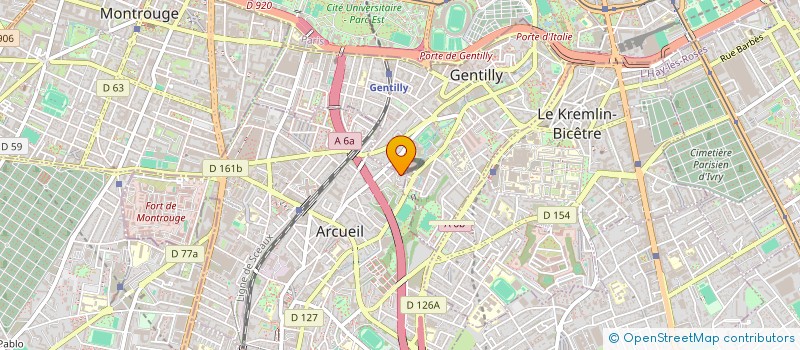 localisation de l'entreprise MONSIEUR TONY PERNET à ARCUEIL