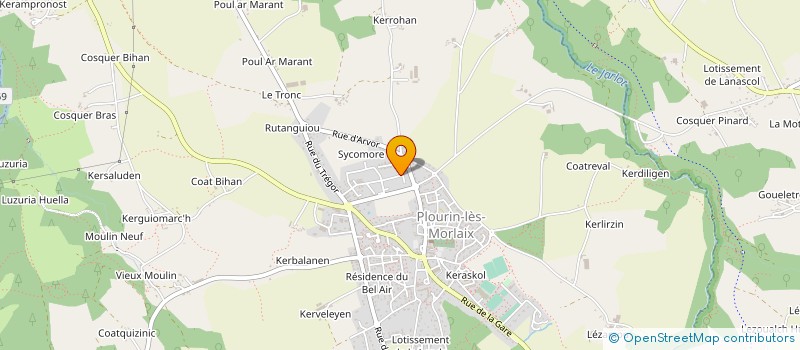 localisation de l'entreprise MONSIEUR TONY PERON à PLOURIN-LES-MORLAIX