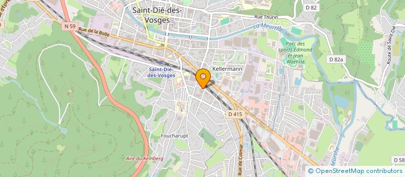 localisation de l'entreprise MONSIEUR TONY PERROT  SAINT-DIE-DES-VOSGES