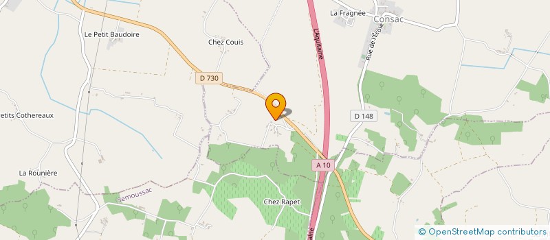 localisation de l'entreprise MONSIEUR TONY PHILOREAU  CONSAC