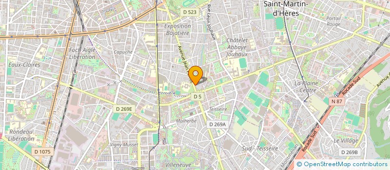 localisation de l'entreprise MONSIEUR TONY PIRAUD à GRENOBLE