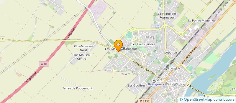 localisation de l'entreprise MONSIEUR TONY POIRIER à BEAUGENCY