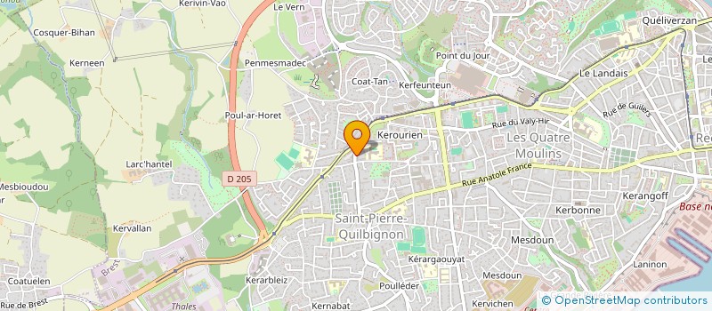 localisation de l'entreprise MONSIEUR TONY POULIQUEN à BREST