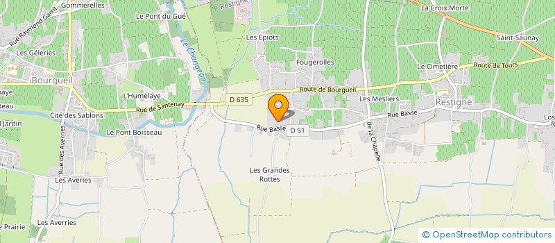 localisation de l'entreprise MONSIEUR TONY PROUST  MAZIERES-DE-TOURAINE