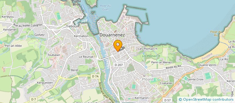 localisation de l'entreprise MONSIEUR TONY QUINIOU  DOUARNENEZ