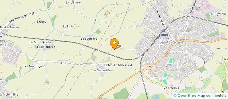 localisation de l'entreprise MONSIEUR TONY RABILLER  SAINTE-PAZANNE