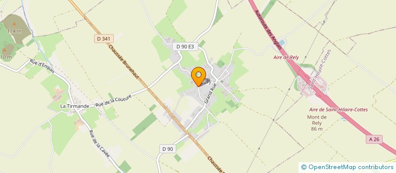 localisation de l'entreprise MONSIEUR TONY RANCON  RELY