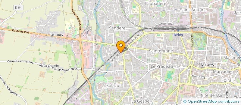 localisation de l'entreprise MONSIEUR TONY RAOULT  TARBES