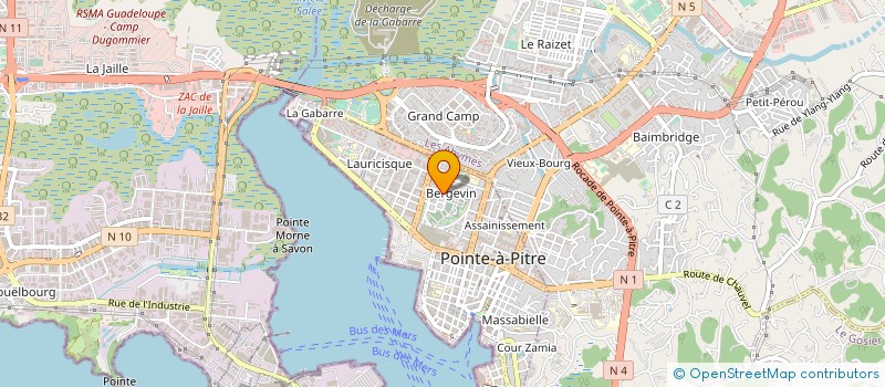 localisation de l'entreprise MONSIEUR TONY RAQUIL à POINTE-A-PITRE