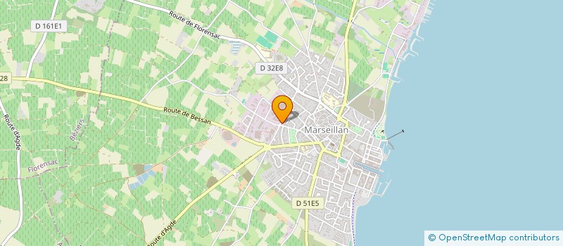 localisation de l'entreprise MONSIEUR TONY RAYE à MARSEILLAN