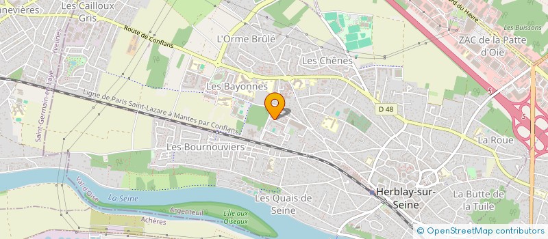 localisation de l'entreprise MONSIEUR TONY REGNAULT  HERBLAY-SUR-SEINE