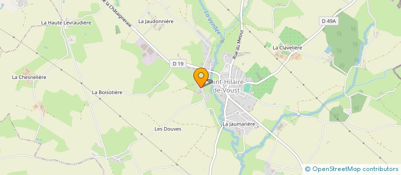 localisation de l'entreprise MONSIEUR TONY RENELIER  SAINT-HILAIRE-DE-VOUST