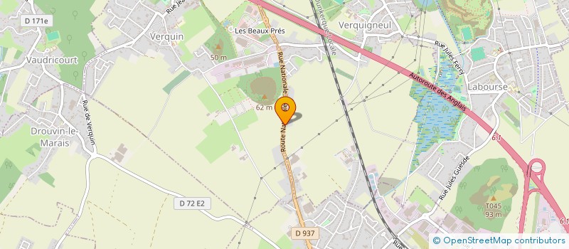 localisation de l'entreprise MONSIEUR TONY REZENTHEL  VERQUIGNEUL