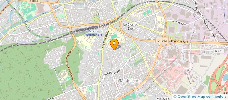 localisation de l'entreprise MONSIEUR TONY RICO à EVREUX