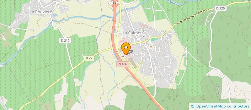 localisation de l'entreprise MONSIEUR TONY RIVIERE  LA CALMETTE