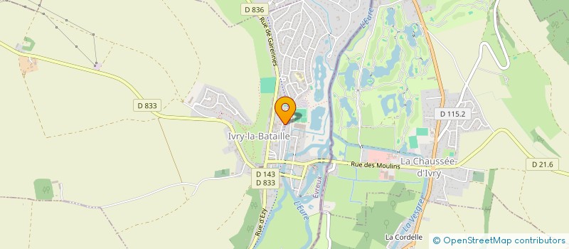 localisation de l'entreprise MONSIEUR TONY ROBAC  IVRY-LA-BATAILLE