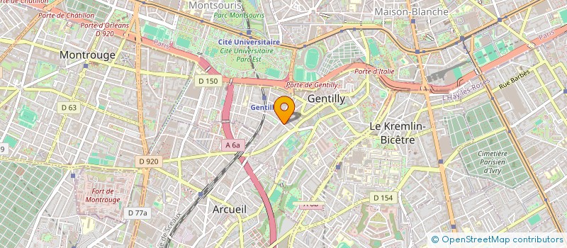 localisation de l'entreprise MONSIEUR TONY ROBILLARD  GENTILLY