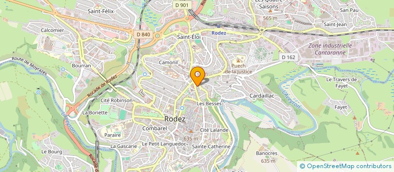 localisation de l'entreprise MONSIEUR TONY RODRIGUES à RODEZ