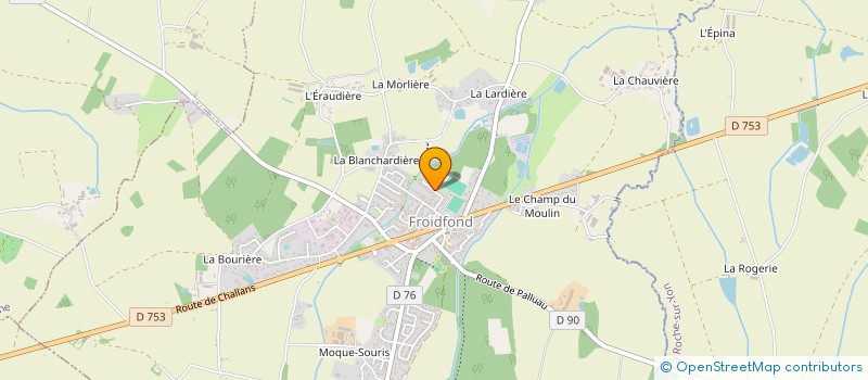 localisation de l'entreprise MONSIEUR TONY RONDEAU  FROIDFOND