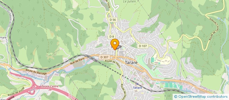 localisation de l'entreprise MONSIEUR TONY RONDENET à JOUX